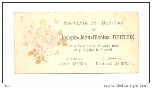 Faire-part De Naissance Et Baptème -  - Lot De 5  - Pièce Et Ruban - Birth & Baptism