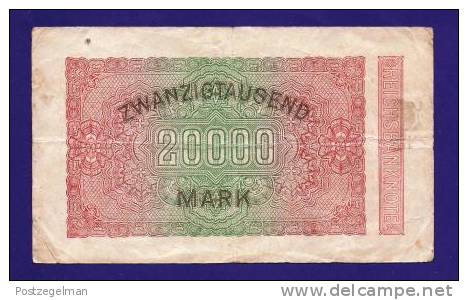 GERMANY 1923 20.000 Mark Used VF KM85 - 20.000 Mark