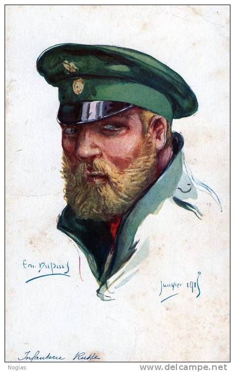 ILLUSTRATEUR DUPUIS - L´INFANTERIE RUSSE - 1915 -  TOP !!! - Dupuis, Emile