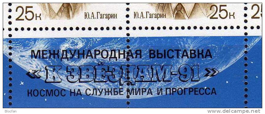 Special Set ASTRA Sowjetunion 6185/8A/B,2 VB,Blocks 218/219+ Blue-print Bl.219I/1991 ** 50€ Space Sheets Bf USSR CCCP SU - Collections