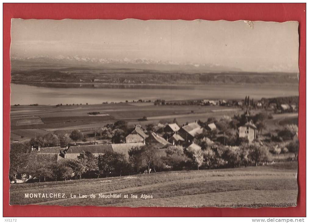 C0059 District Boudry, Montalchez,vue Générale. En 1953.Deriaz 10128 - Boudry