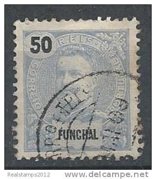 FUNCHAL (Madeira) - 1898-1905,  D. Carlos I. Novas Cores E Valores.  50 R.   D. 11 3/4 X 12  (o)  MUNDIFIL  Nº 29 - Funchal