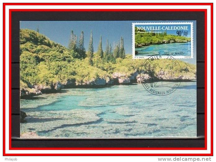 FRANCE / NOUVELLE CALEDONIE : CM De 1991 N° YT PA 277 " VUE DE MARE " En PARFAIT état - Tarjetas – Máxima