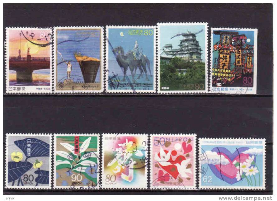 Japon 1980-1999, Obliterés-used - Verzamelingen & Reeksen