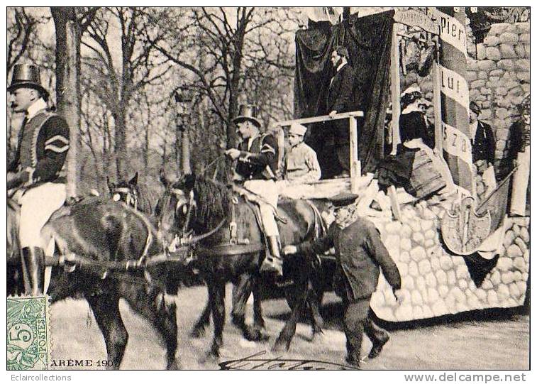 Paris 75  Mi-Carême 1907   Un Char - Lots, Séries, Collections