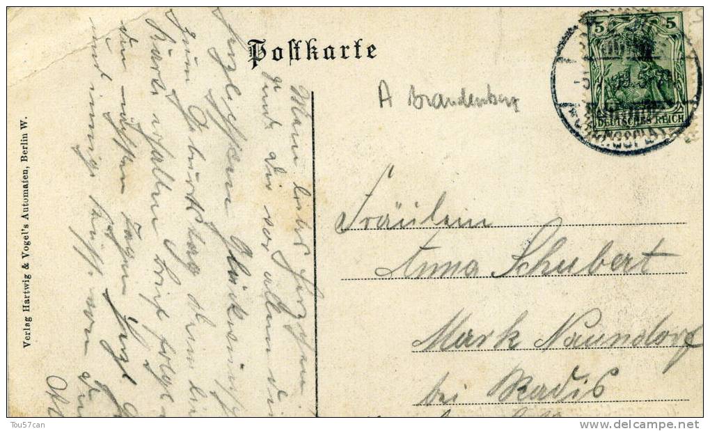 DALLGOW - DOEBERITZ - BRANDEBOURG - DEUTSCHLAND - SCHÖNE ANSICHTKARTE 1909. - Dallgow-Doeberitz