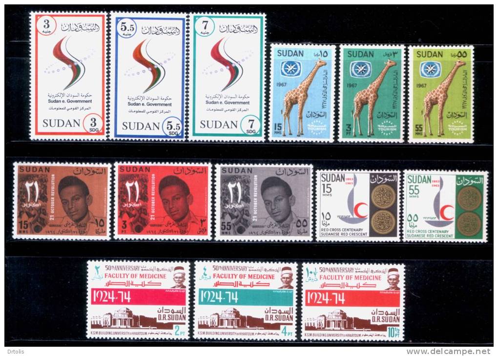 SUDAN / 41 MNH ; EXTRA FINE COMPLETE SETS / 11 SCANS . - Soedan (1954-...)