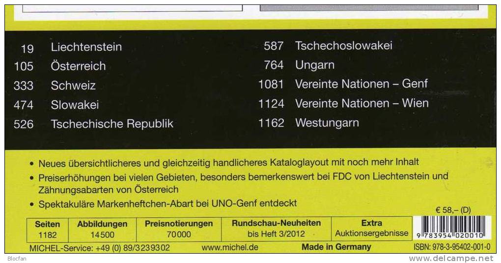 MlCHEL Mittel-/Südwest-Europa 2012/2013 Stamp Katalog Neu 116€ Band 1+2 A CH CSR HU FL Slowakei UNO E F P Monaco Andorra - Encyclopedias