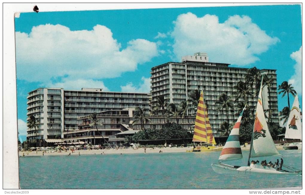 Br23693 Waikiki Beach Reef Hotel  2 Scans - Autres & Non Classés