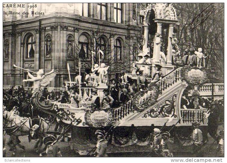 Paris 75  Fêtes De La Mi-Carême 1908    Le Char De La Reine De Reines - Konvolute, Lots, Sammlungen