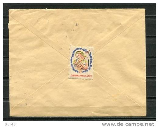 Czechoslovakia/Bohemia & Moravia/Germany 1942 Register Cover+Label Praha   Pair - Lettres & Documents