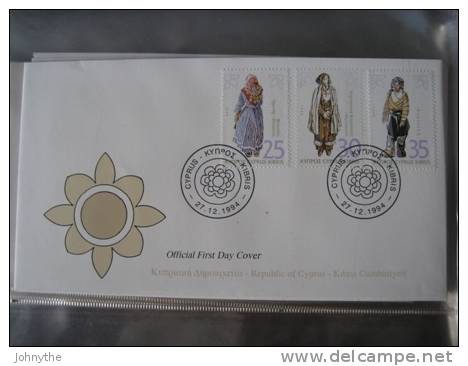 Cyprus 1994 8th Definitive Issue For Cypriot Costumes FDC - Cartas