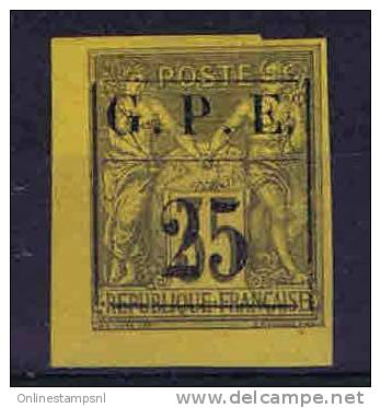 Guadeloupe: Yv. 2 II,  Not Used (*) Maury Cat Value €  400 - Neufs