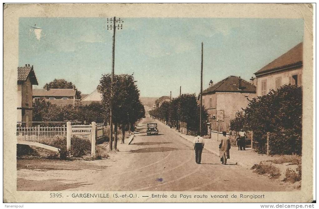 GARGENVILLE.  Entrée Du Pays Route Venant De Rangiport  (en L'état) - Gargenville