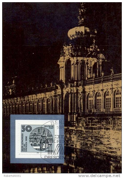 Germany DDR 1990 FDC Maximum Cards With Complete Set 41th Congress Of International Astronautics Federation In Dresden - Europe