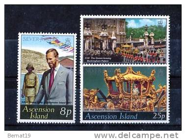 Ascension 1977 Yvert 219-21 ** MNH. - Ascensión