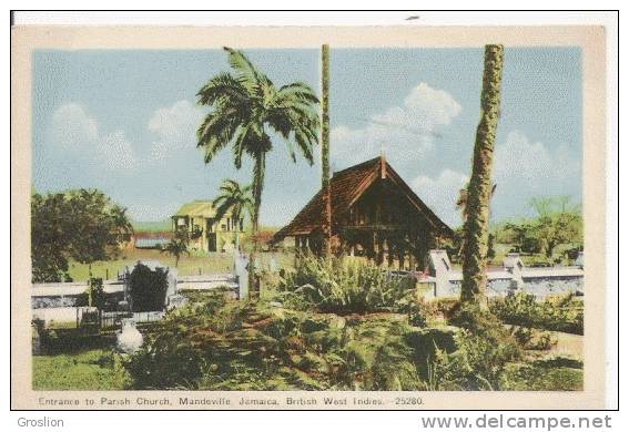 ENTRANCE TO PARISH CHURCH JAMAICA BRITISH WEST INDIES 25280 - Jamaïque