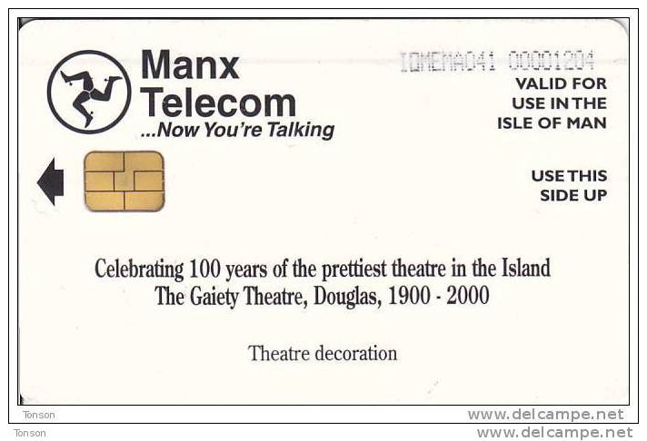 Isle Of Man, MAN 161, Theatre Decoration, 2 Scans. - Isle Of Man