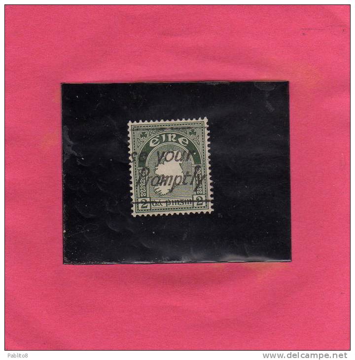 EIRE - IRLANDA  - IRELAND 1922 - 1923 DENT.15 X 14 OVERPRINTED GREAT BRITAIN SOPRASTAMPATO DELLA GRAN BRETAGNA 2p USED - Used Stamps