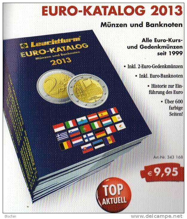 EURO Katalog Deutschland 2013 Für Münzen Numisblätter Numis-Briefe Neu 10€ Mit €-Banknoten Coins Catalogue Of EUROPA - Voyage & Divertissement