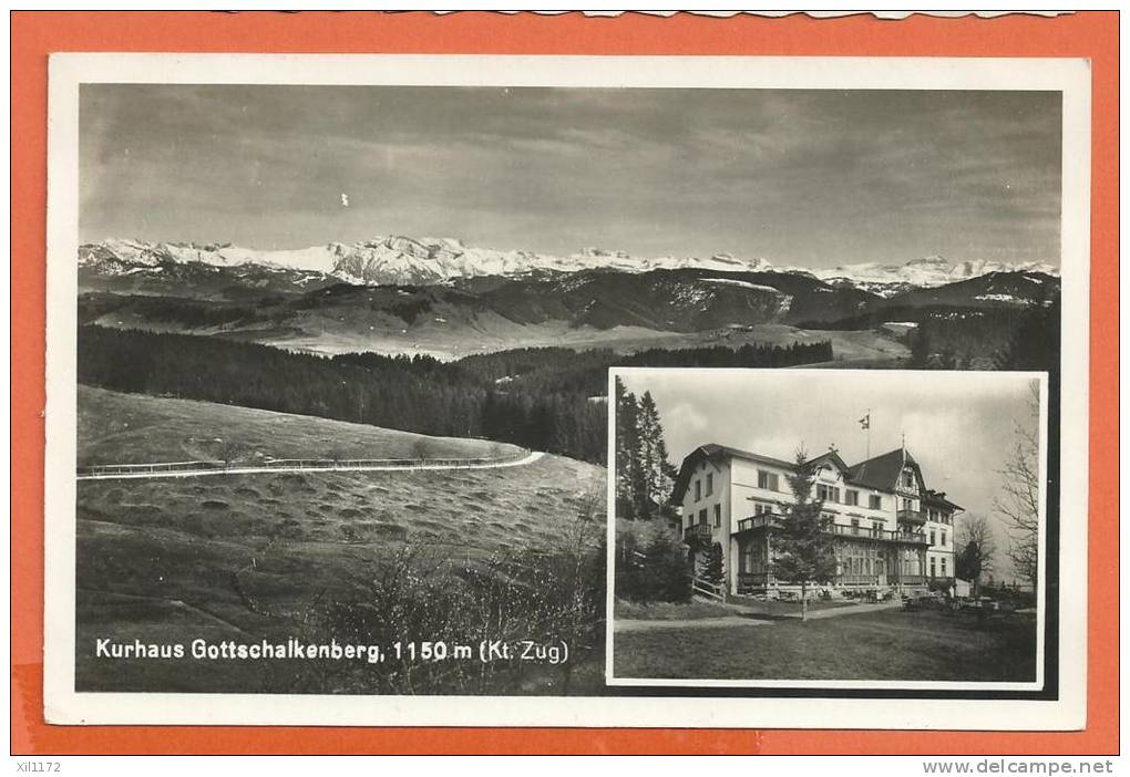 C0212  Gottschalkenberg, Kanton Zug , Kurhaus, Cachet Alosen 1933,Oetiker 1304 - Zug