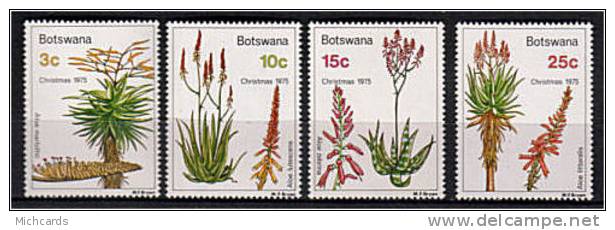 BOTSWANA 1975 - Fleurs Noel Christmas - Serie Neuve Sans Charniere (Yvert 295/98) - Botswana (1966-...)