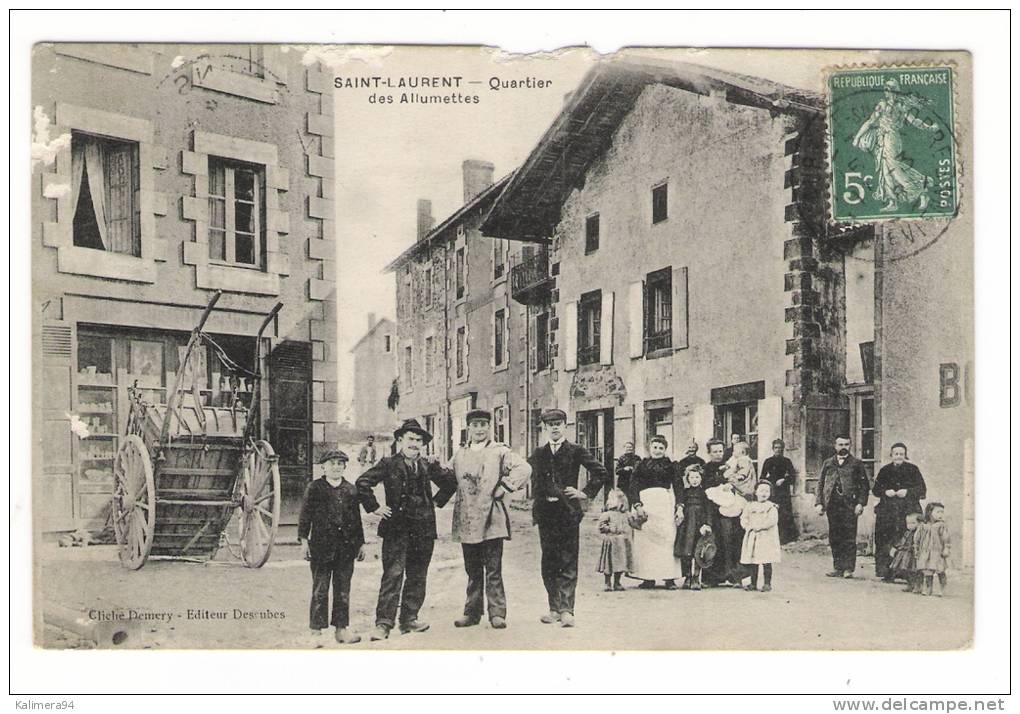 HAUTE-VIENNE  /  SAINT-LAURENT-sur-GORRE  /  QUARTIER  DES  ALLUMETTES - Saint Laurent Sur Gorre