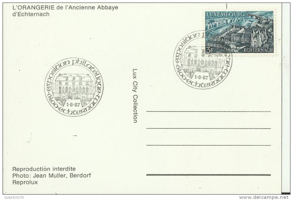 LUXEMBOURG 1983 - FD MAXIMUM CARD  DIEKIRCH - SAINT LAURENT CHURCH  W 1 ST OF 7 FR.SEP 7   REKA26- WITH RUBBER STAMP ON - Cartes Maximum