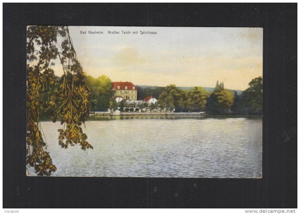 AK  Bad Nauheim Grußer Teich Mit Teichhaus 1930 - Bad Nauheim