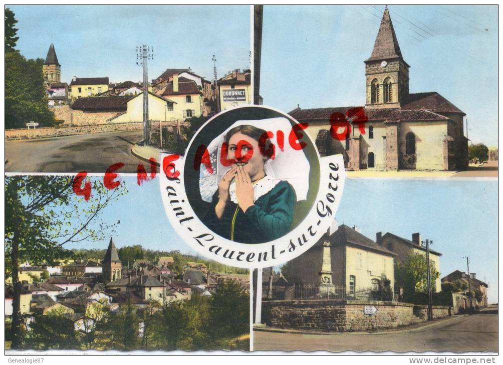 87 - ST - SAINT LAURENT SUR GORRE -  SOUVENIR - EDITEUR THEOJAC   BARBICHET - Saint Laurent Sur Gorre