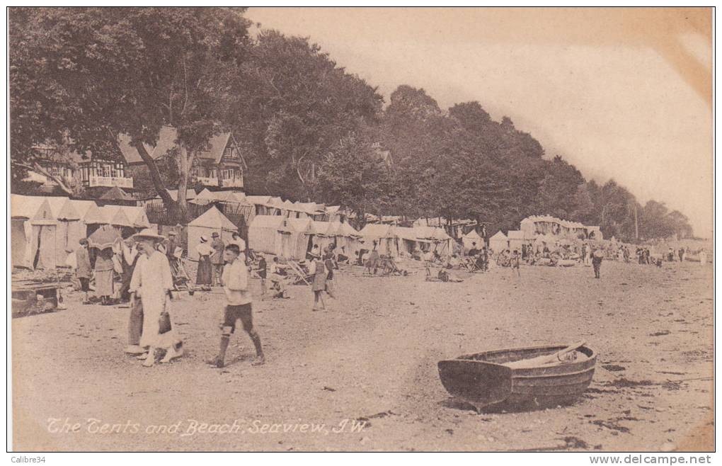 Isle Of Wight The Tents And Beach Seaview - Autres & Non Classés