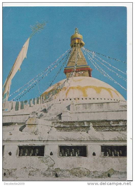 BR28223 Boudhanath Stupa    2  Scans - Nepal