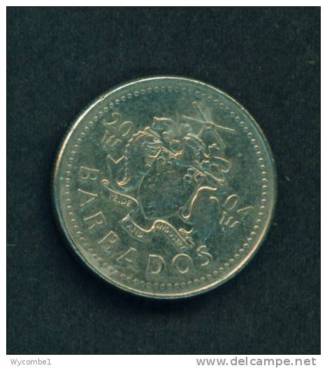 BARBADOS  -  2004  25 Cents  Circulated As Scan - Barbades