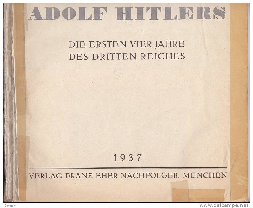 THIRD REICH  -  ILLUSTRIERTER BEOBACHTER  -   128 PAGES  -  ANTI JEWISH PROPAGANDA,  Kdf BAUT SCHIFFE, SIEDLUNGEN, - Duits