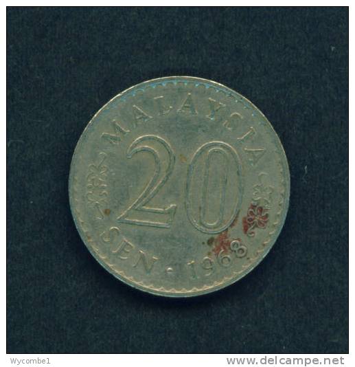 MALAYSIA  -  1968  20 Sen  Circulated As Scan - Malesia