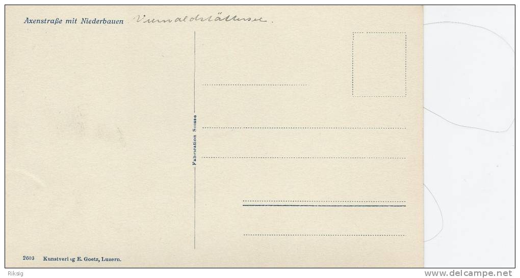 Switzerland   Axenstraße Mit Niederbauen.  A-357 - Bauen