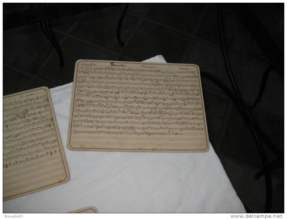 Partition  En Carton Dur Pour Clarinette Faust La Chaine D Or - Instruments à Vent