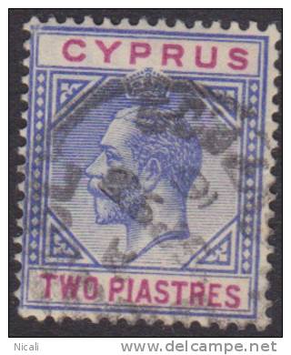 CYPRUS 1912 2pi Blue & Purple KGV SG 78 U XT148 - Cyprus (...-1960)