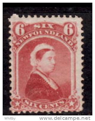 Newfoundland 1870 6 Cent Queen Victoria Issue #35 - 1865-1902