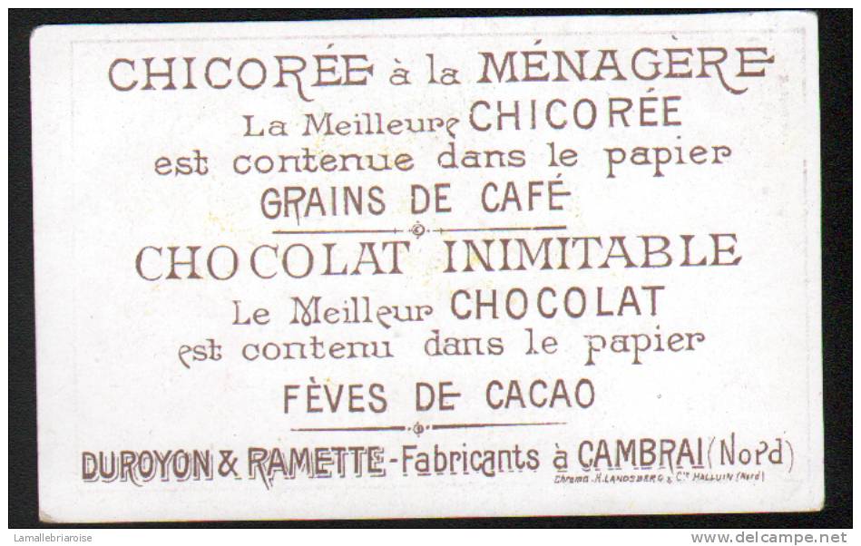 CHROMO - CHOCOLAT DUROYON & RAMETTE CAMBRAI NORD 59 - ENFANTS LAPIN - Duroyon & Ramette