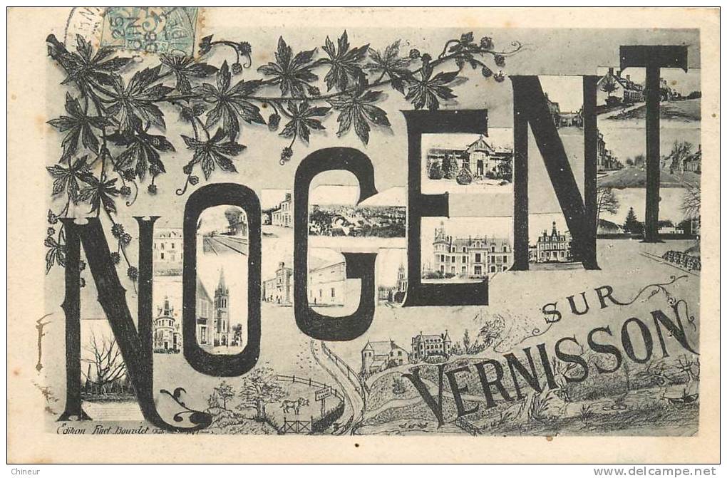 NOGENT SUR VERNISSON CARTE SOUVENIR - Other & Unclassified