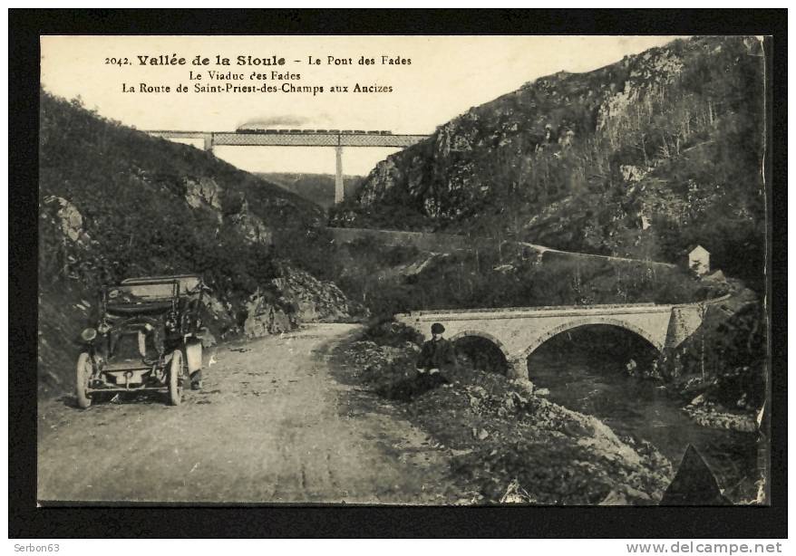 CARTE POSTALE ANCIENNE 63 LE PONT DES FADES VENDUE EN L'ETAT  A. MICHEL PHOTO-EDIT. ST GERVAIS D'AUVERGNE N° 2042 BELLE - Saint Gervais D'Auvergne