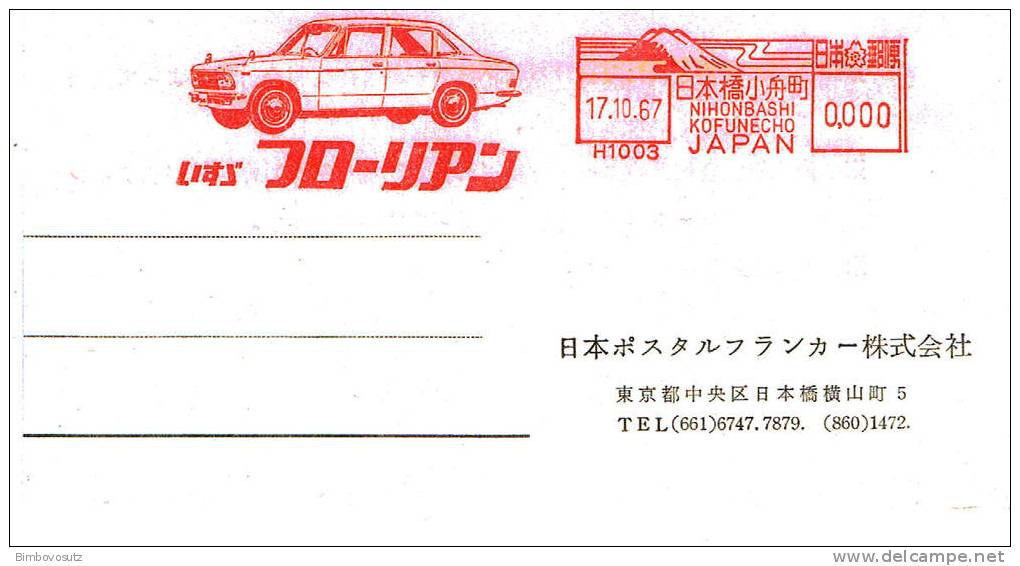 Japan 17.10.67 Freistempel Specimen Auf Karte  - Isuzu - - Covers & Documents