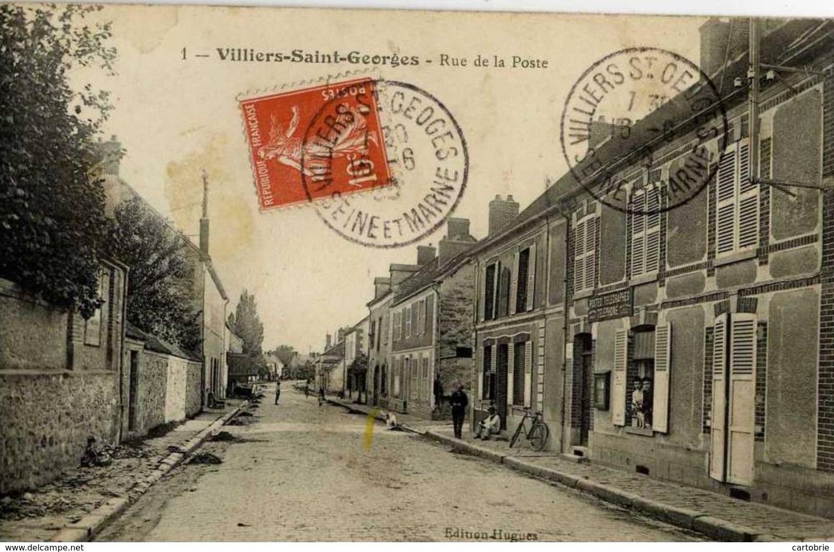 Dépt 77 - VILLIERS-SAINT-GEORGES - Rue De La Poste - Animée - Villiers Saint Georges