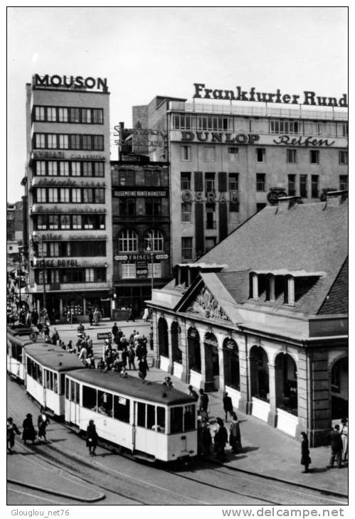 FRANKFURT..HAUPTWACHE AVEC TRAM GROS ¨PLAN...CPSM GRAND FORMAT ANIMEE - Frankfurt A. D. Oder