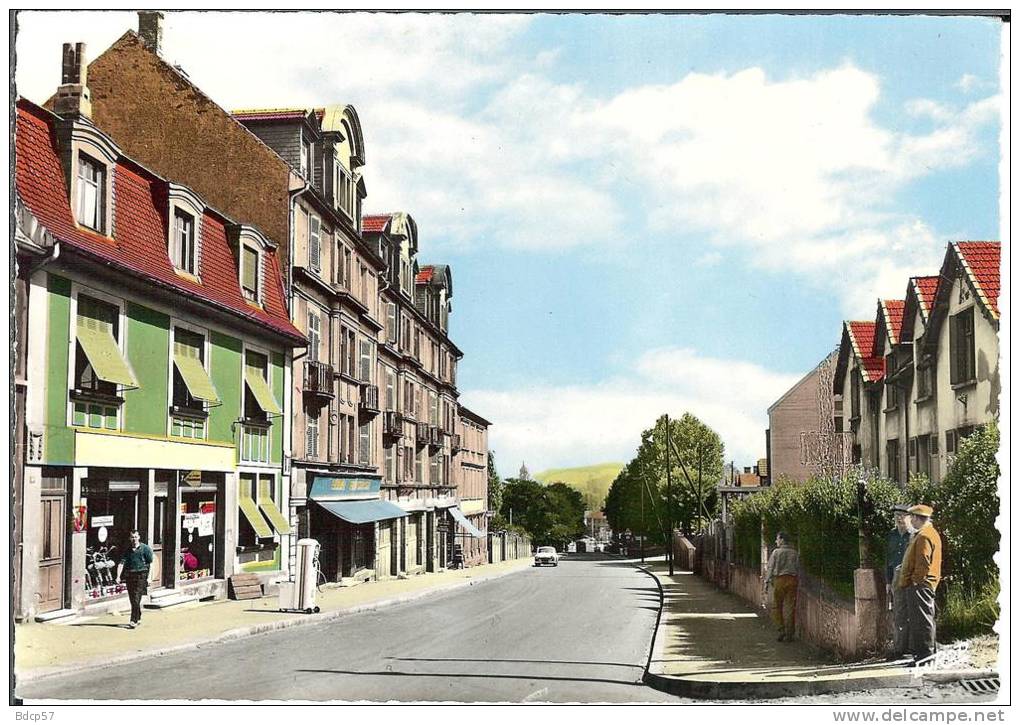 57 - Moselle - FREYMING  - Rue Emile HUCHET - Dentelée - Format 10,5  X  14,9 - Pierron  Sarreguemines 6257 - Freyming Merlebach