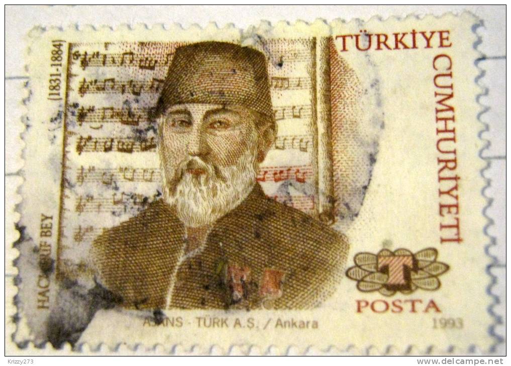 Turkey 1993 H Bey Musician - Used - Used Stamps