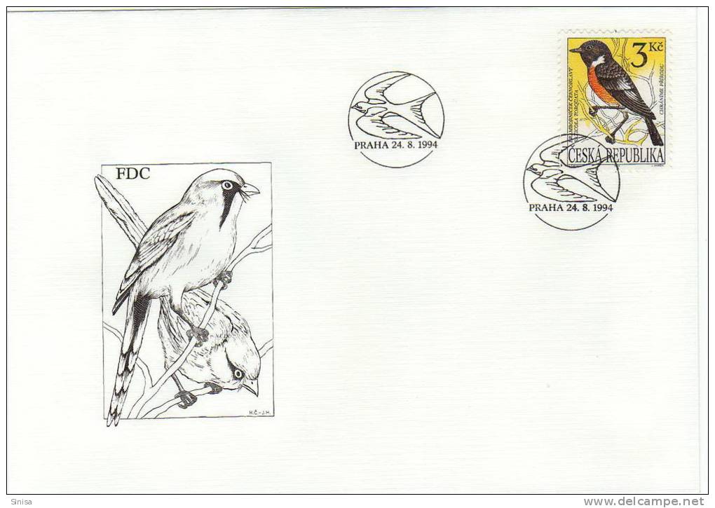 Czech Republic / FDC / Animals / Birds - Lettres & Documents