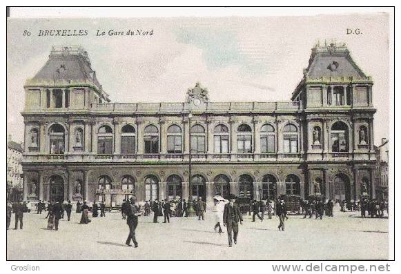 BRUXELLES 80 LA GARE DU NORD - Transport (rail) - Stations