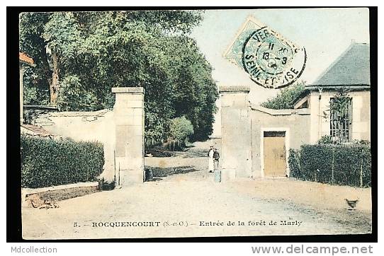 78 ROCQUENCOURT / Entrée De La Forêt De Marly /  BELLE CARTE COULEUR - Rocquencourt